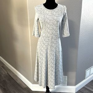 NWT H&M White & Black Midi Dress